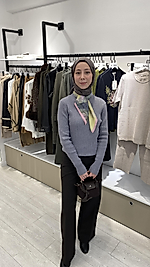 Dikey Çizgili Triko