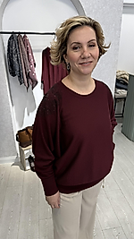 Omzu Taş Detaylı Triko