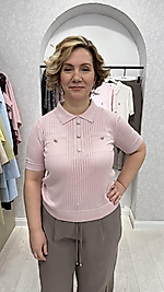 Ajurlu Polo Yaka Triko